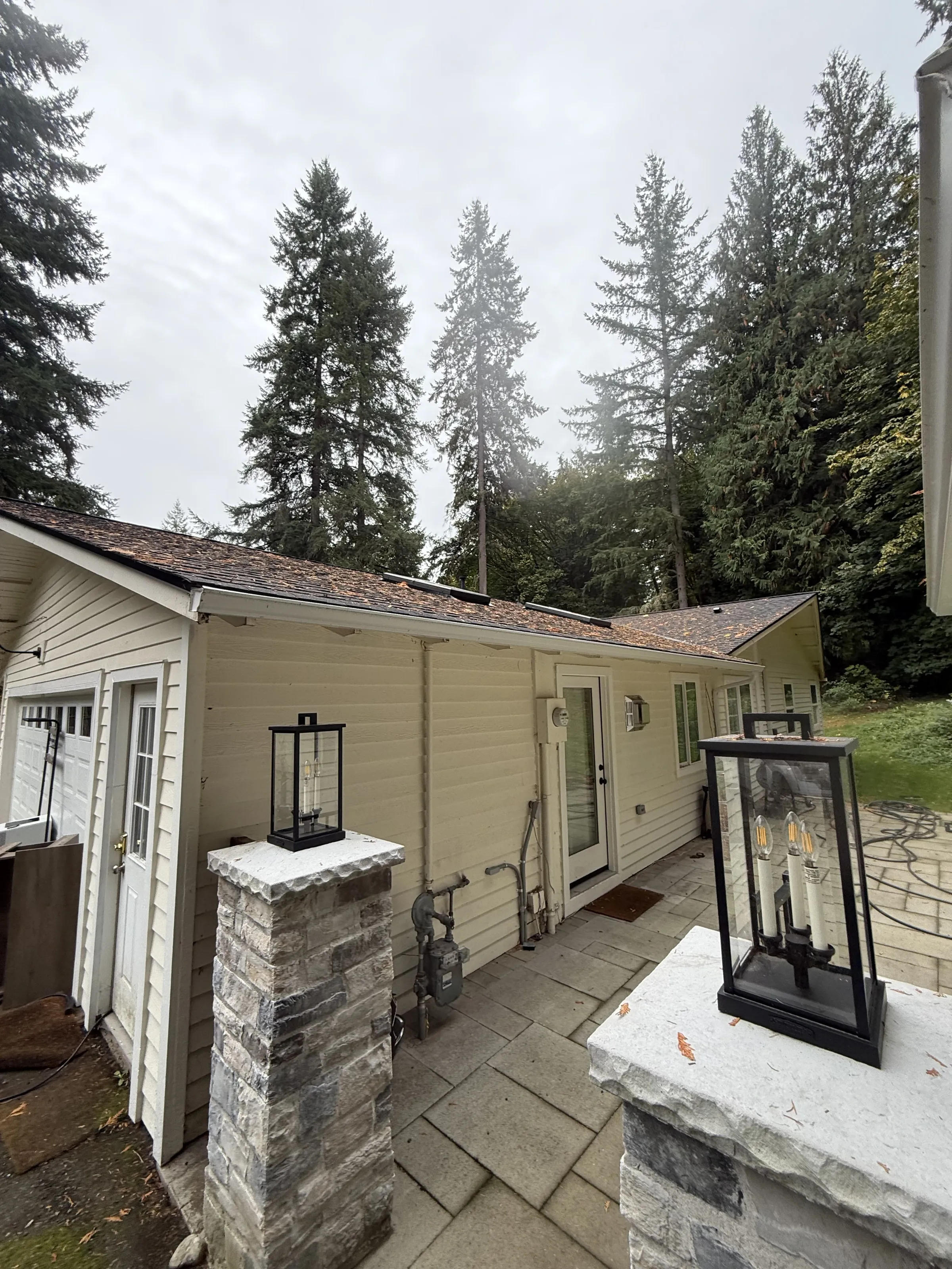 Downtown Redmond – March 2026: Roof and drainage cleanup tied to sale contingency.